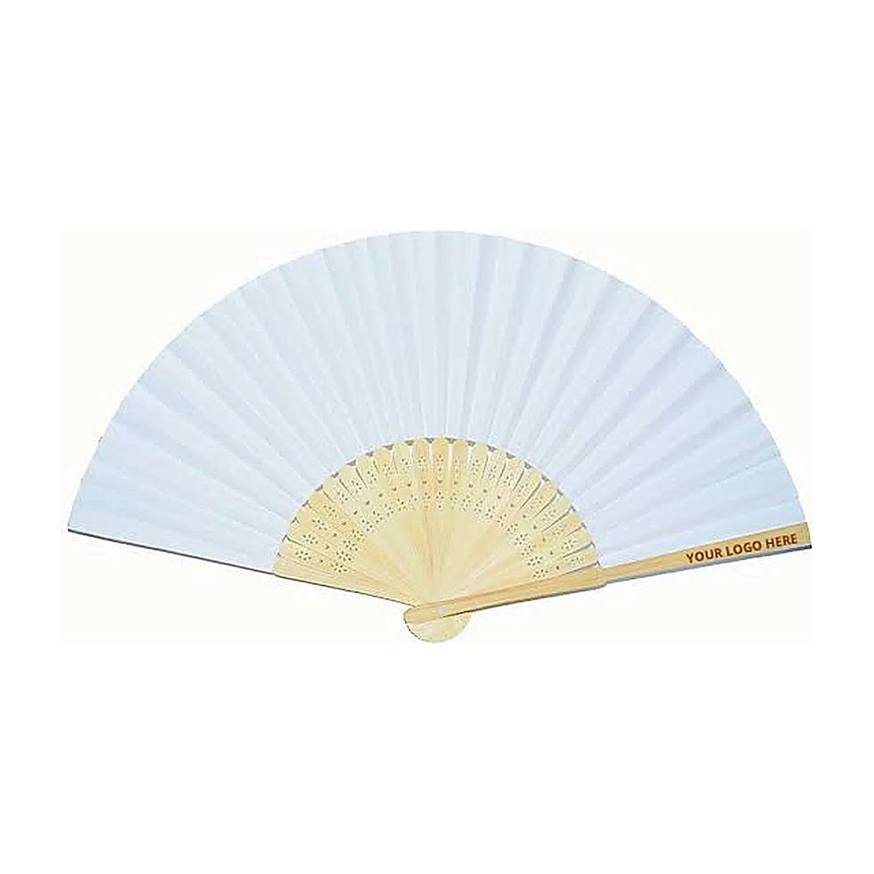 Bamboo Folding Hand Held Fans - foldable - corporate gift, laser engraved