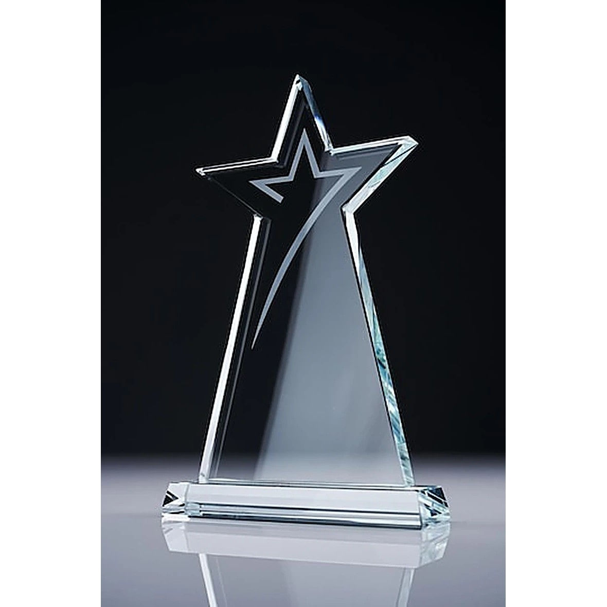 Crystal Award - 24.5 x 9 cm - corporate gift, laser engraved