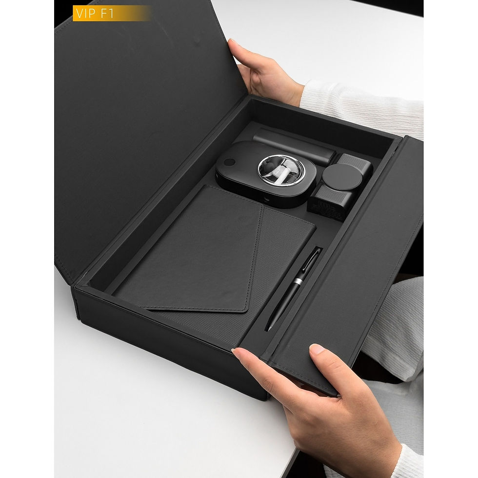 Executive Leather Gift Box With Aroma Diffuser - corporate gift set