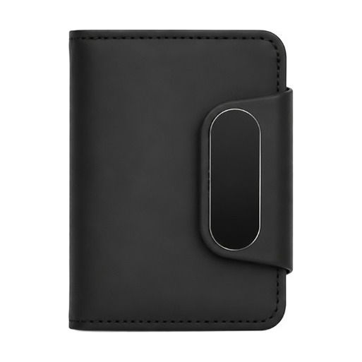 Pop-Up Card Wallet with Magnetic Tab - aluminium - corporate gift, UV printed