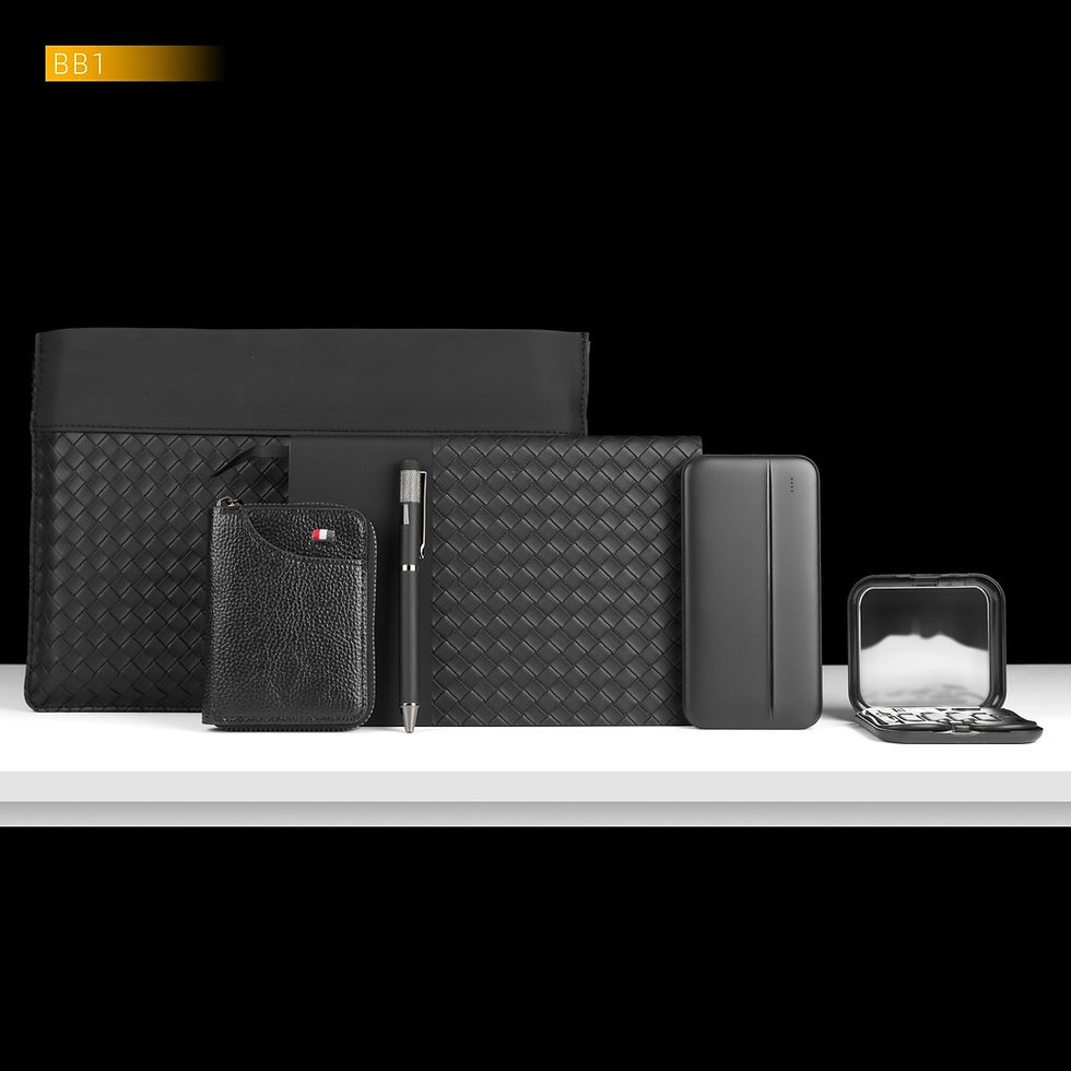 Executive Woven Carry Bag Gift Set - nylon, A5 - corporate gift set