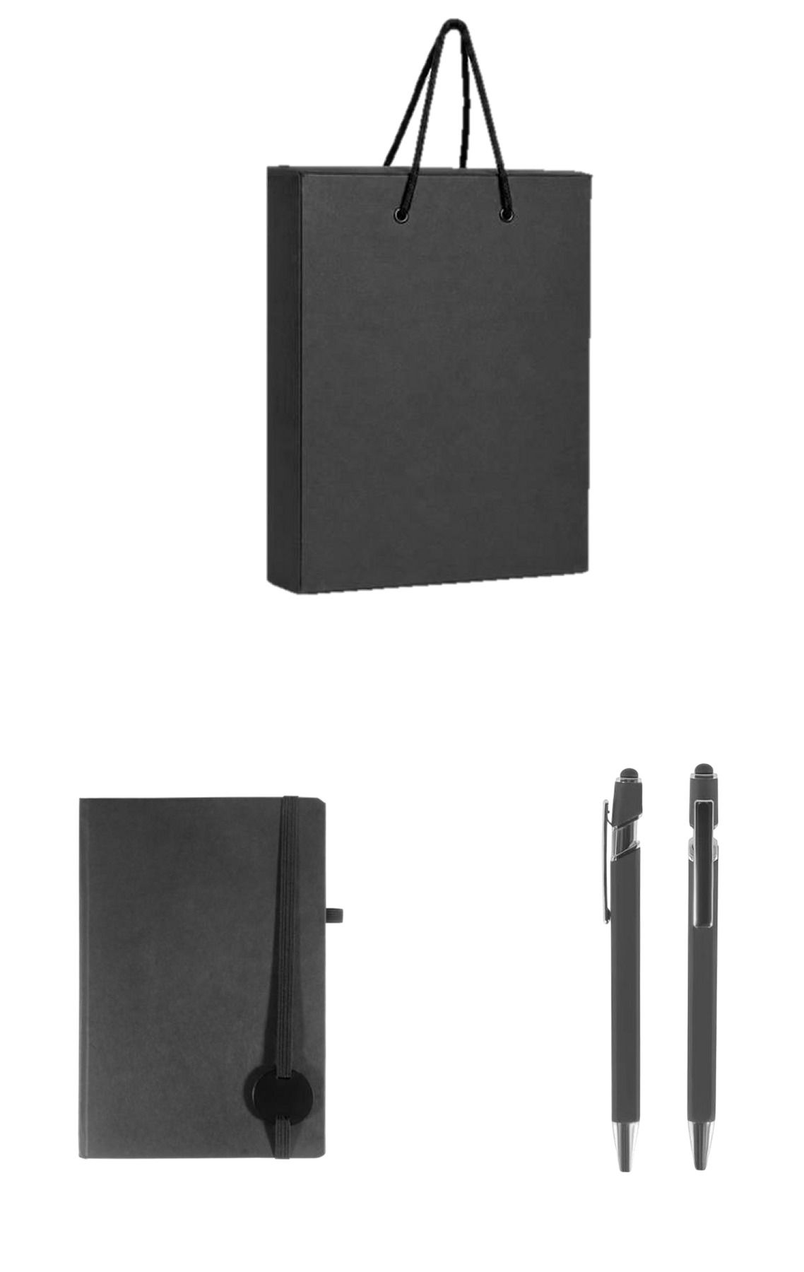 BAS26-02 -- Carton Bag Button Notebook Set