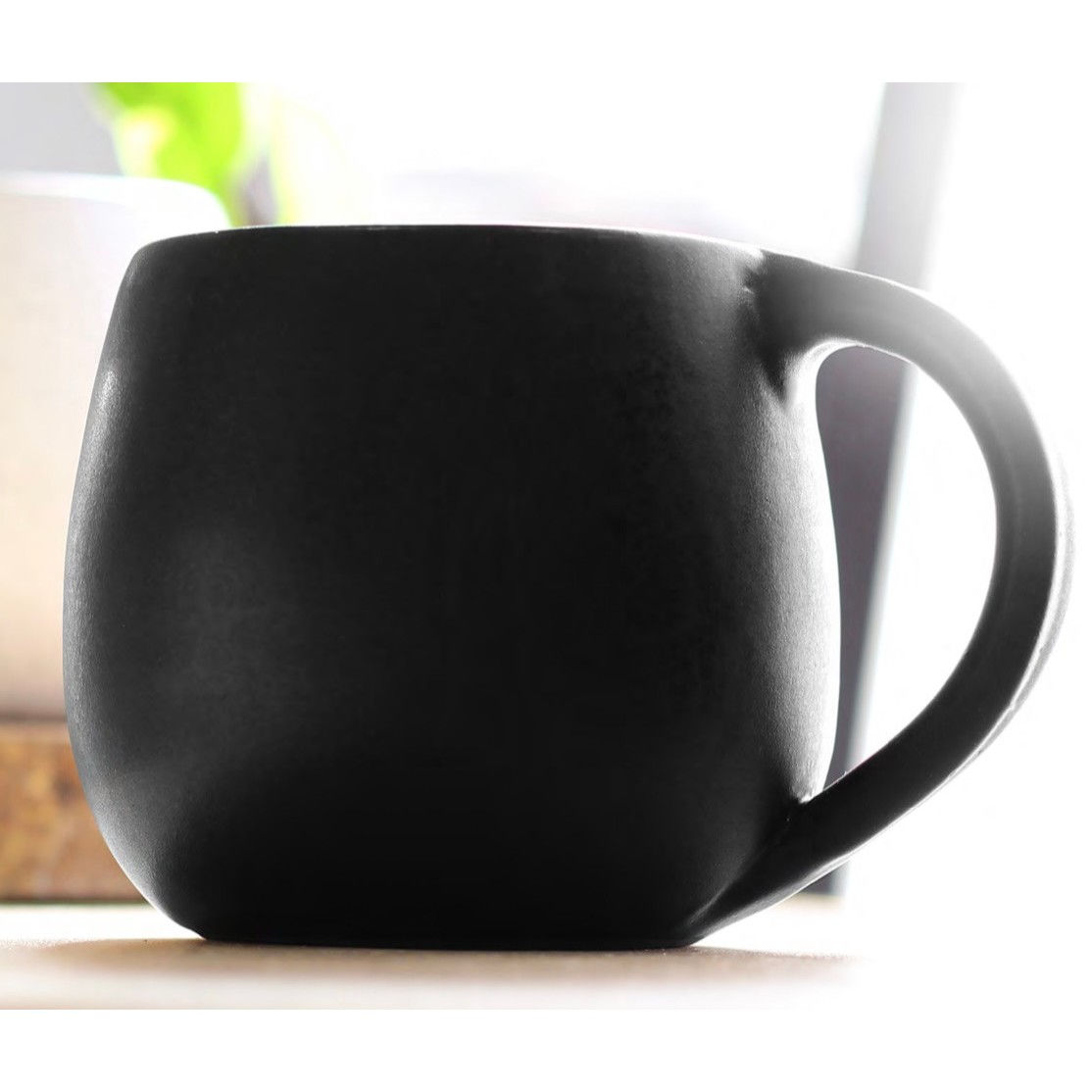 WSMUG-20-BLK -- Black Handmade Mug