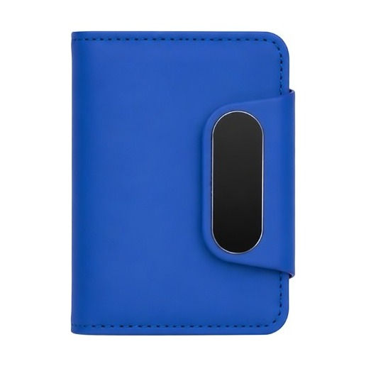 Pop-Up Card Wallet with Magnetic Tab - aluminium - corporate gift, UV printed