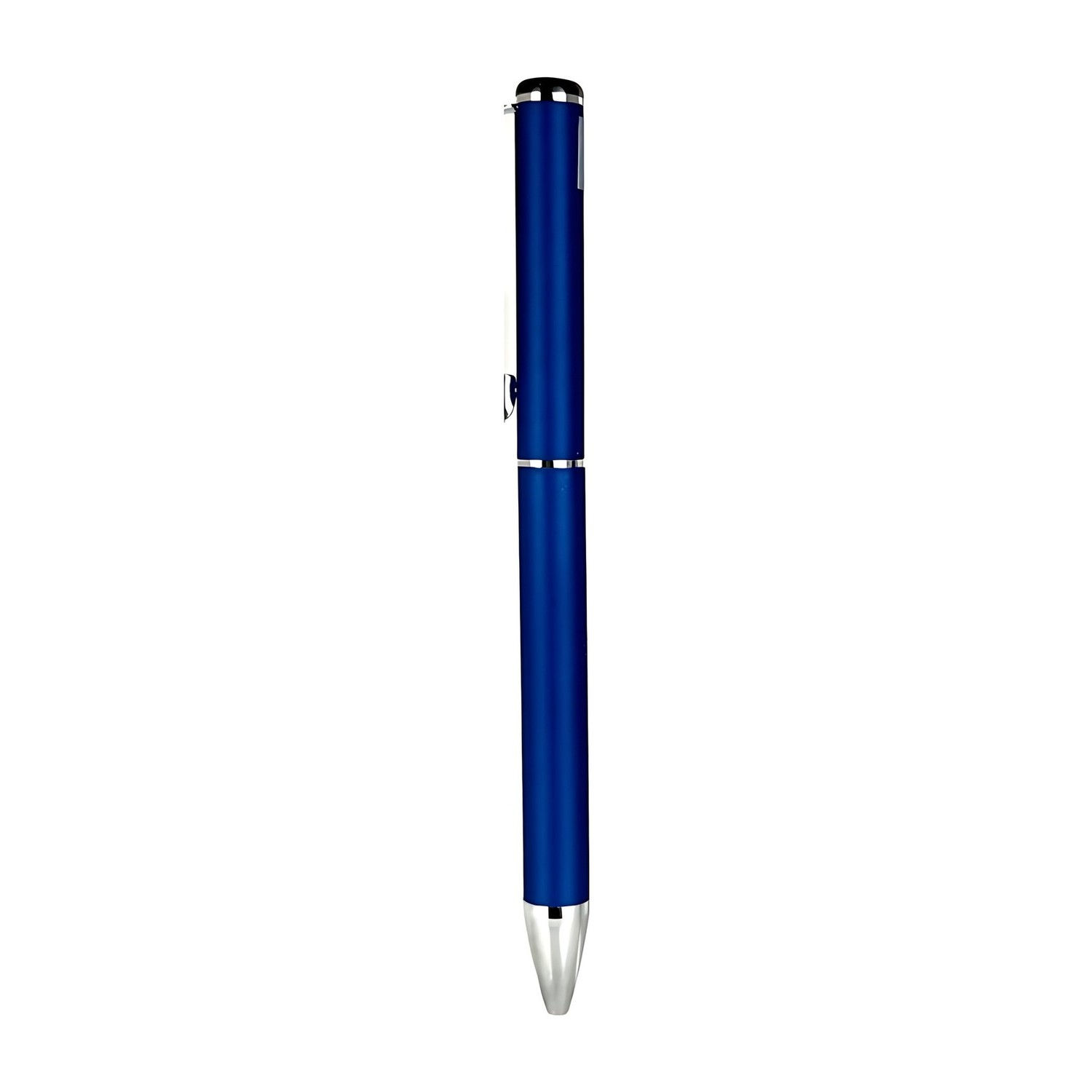 MP187 -- Blue Metal Pen with Chrome Accents
