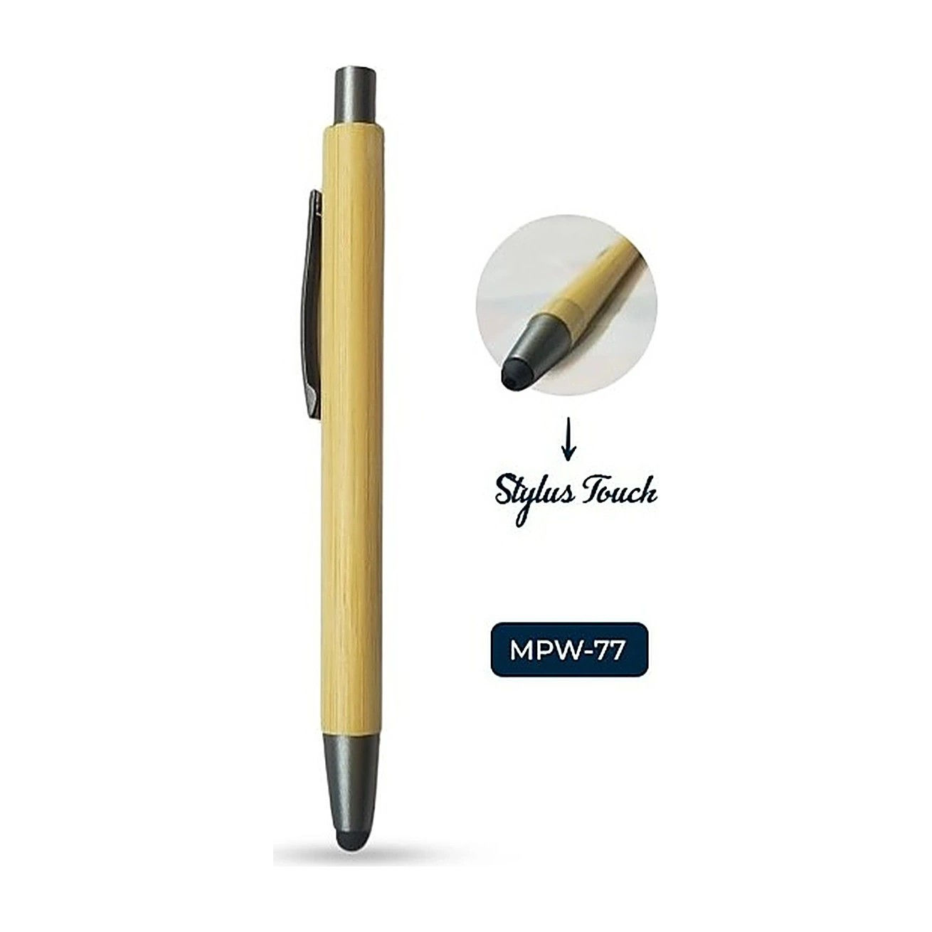 Bamboo Stylus Pen - corporate gift, laser engraved