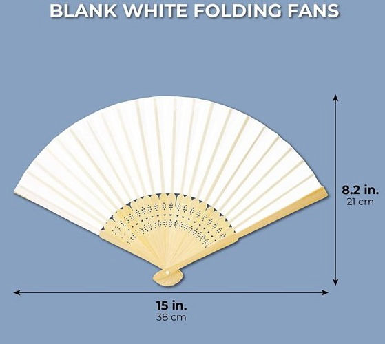 Thumbnail: BHF-1 -- Bamboo Folding Hand Held Fans