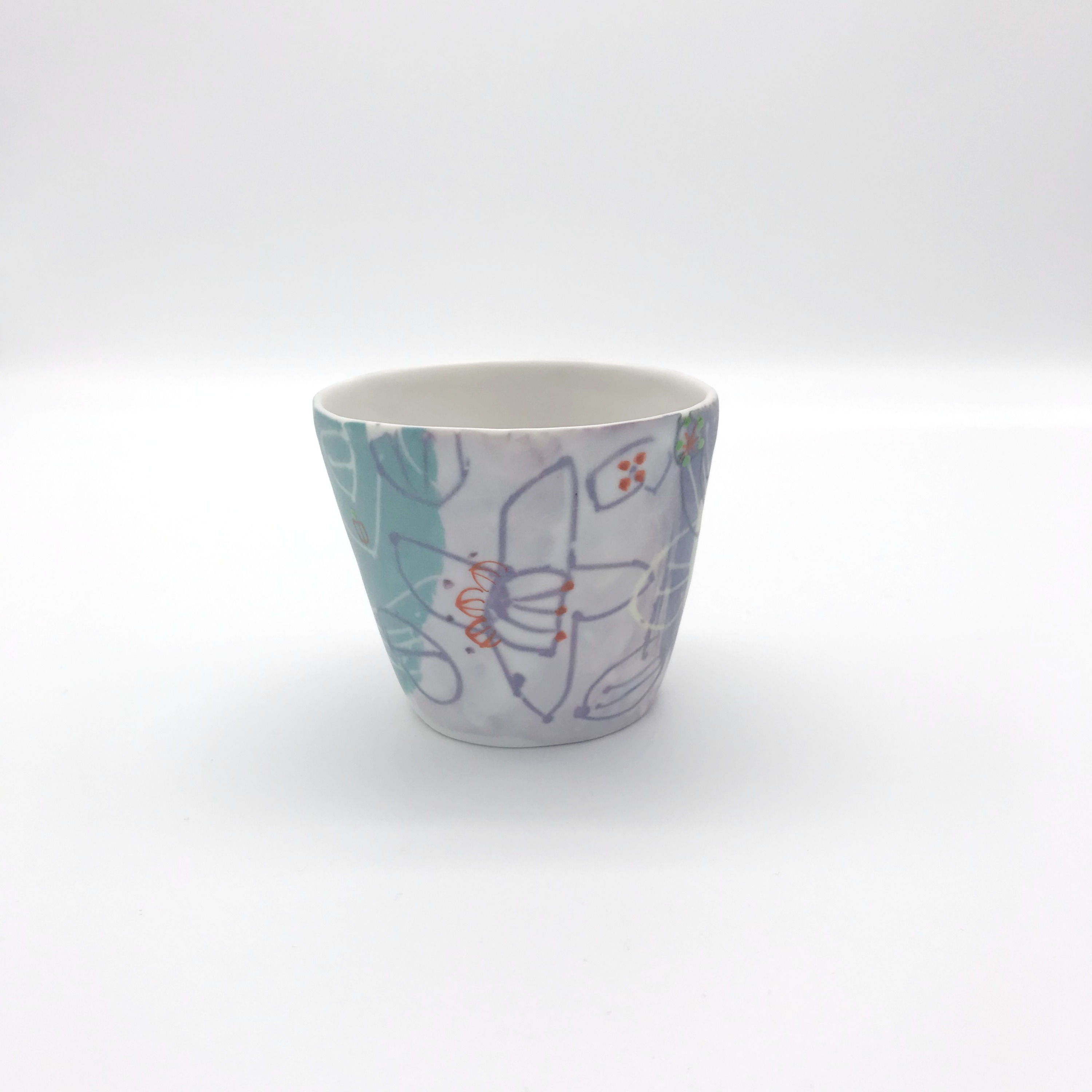 カップ 色絵　浜坂尚子_HAMASAKA Naoko