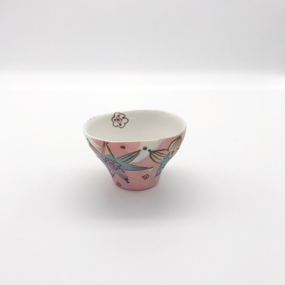 サムネイル： ぐいのみ　色絵　浜坂尚子_HAMASAKA Naoko