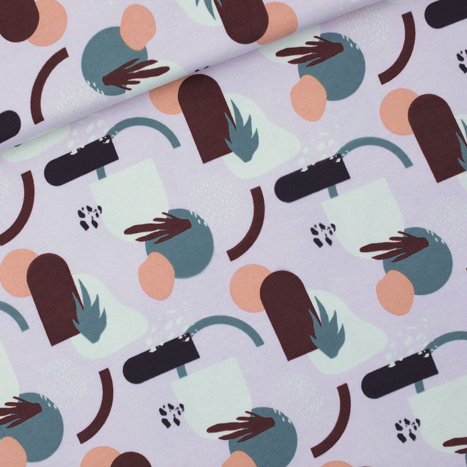 Abstrarium - M - French Terry - Bleu Lavande - R