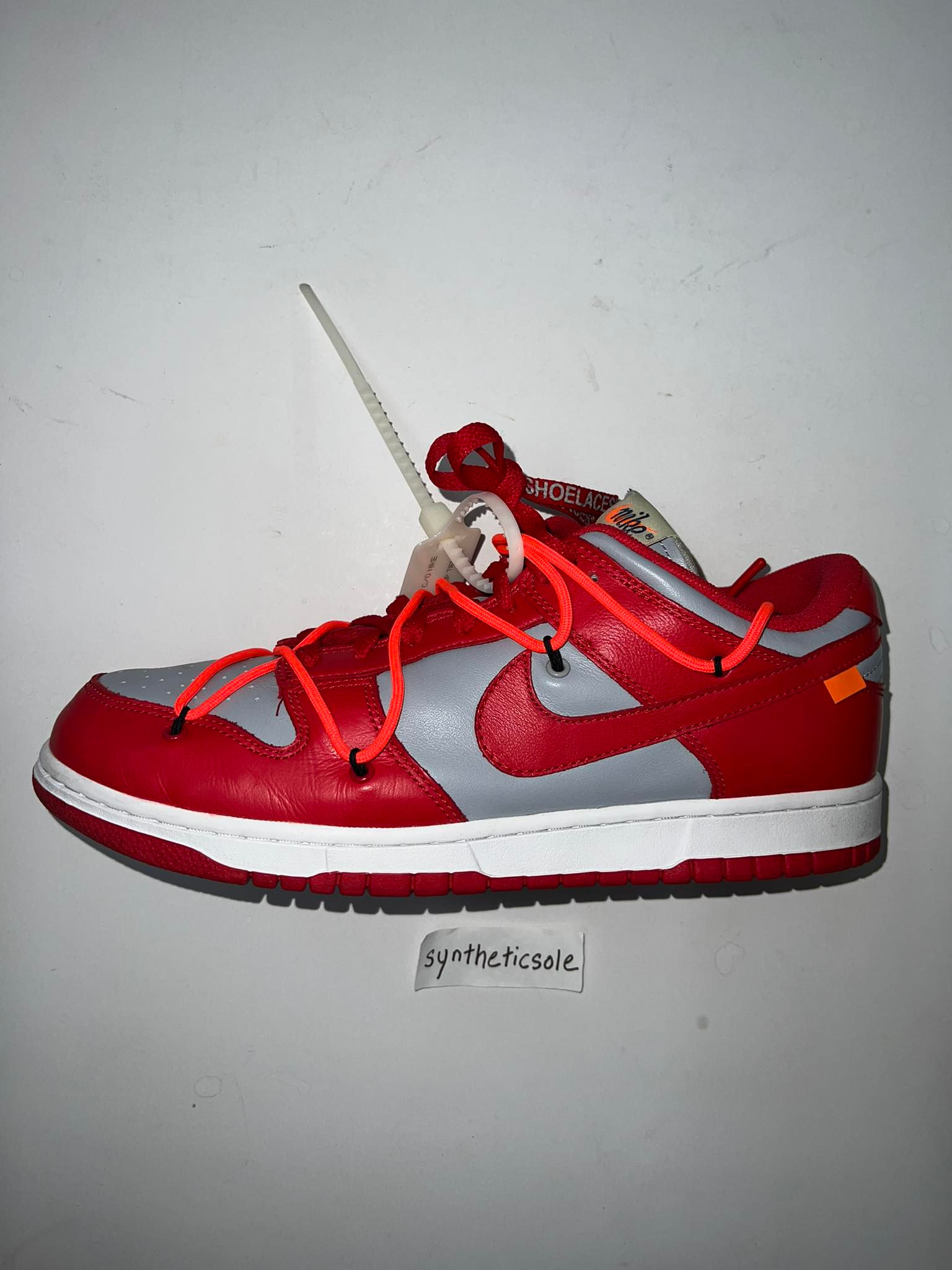 Nike Dunk Low Off-White University Red US10.5