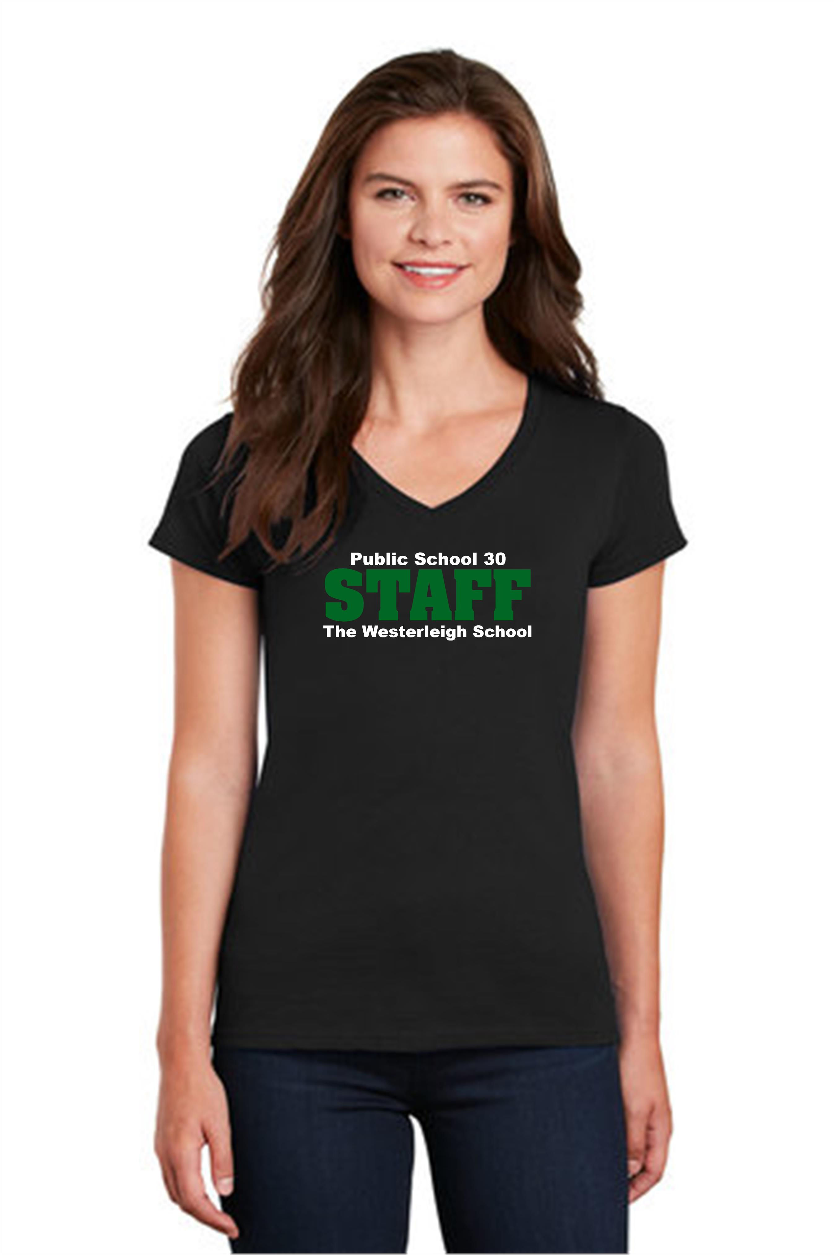 PS 30 Glitter Staff V Neck T