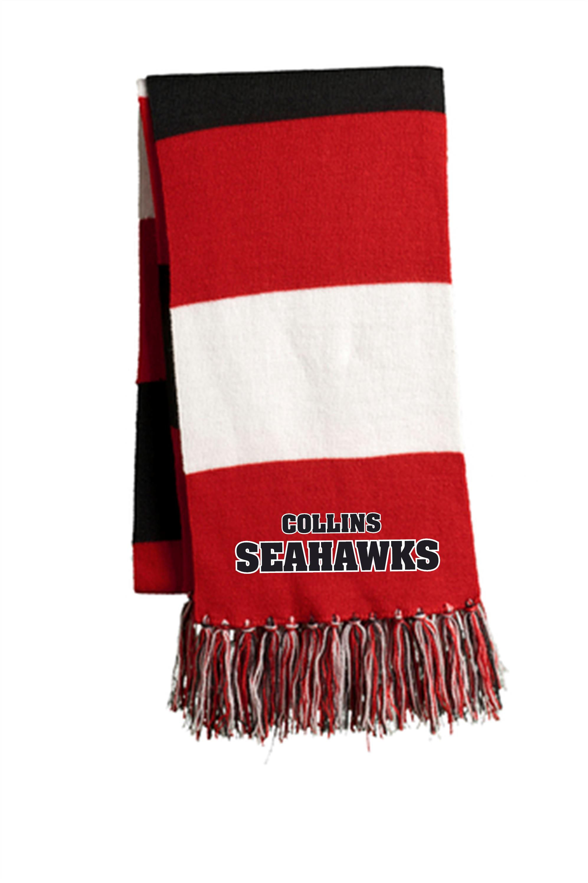 Collins Scarf With Embroidery