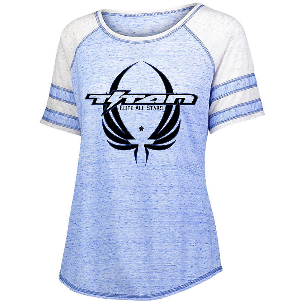 Titan Ladies Adcovate Short Sleeve Glitter or Screen print