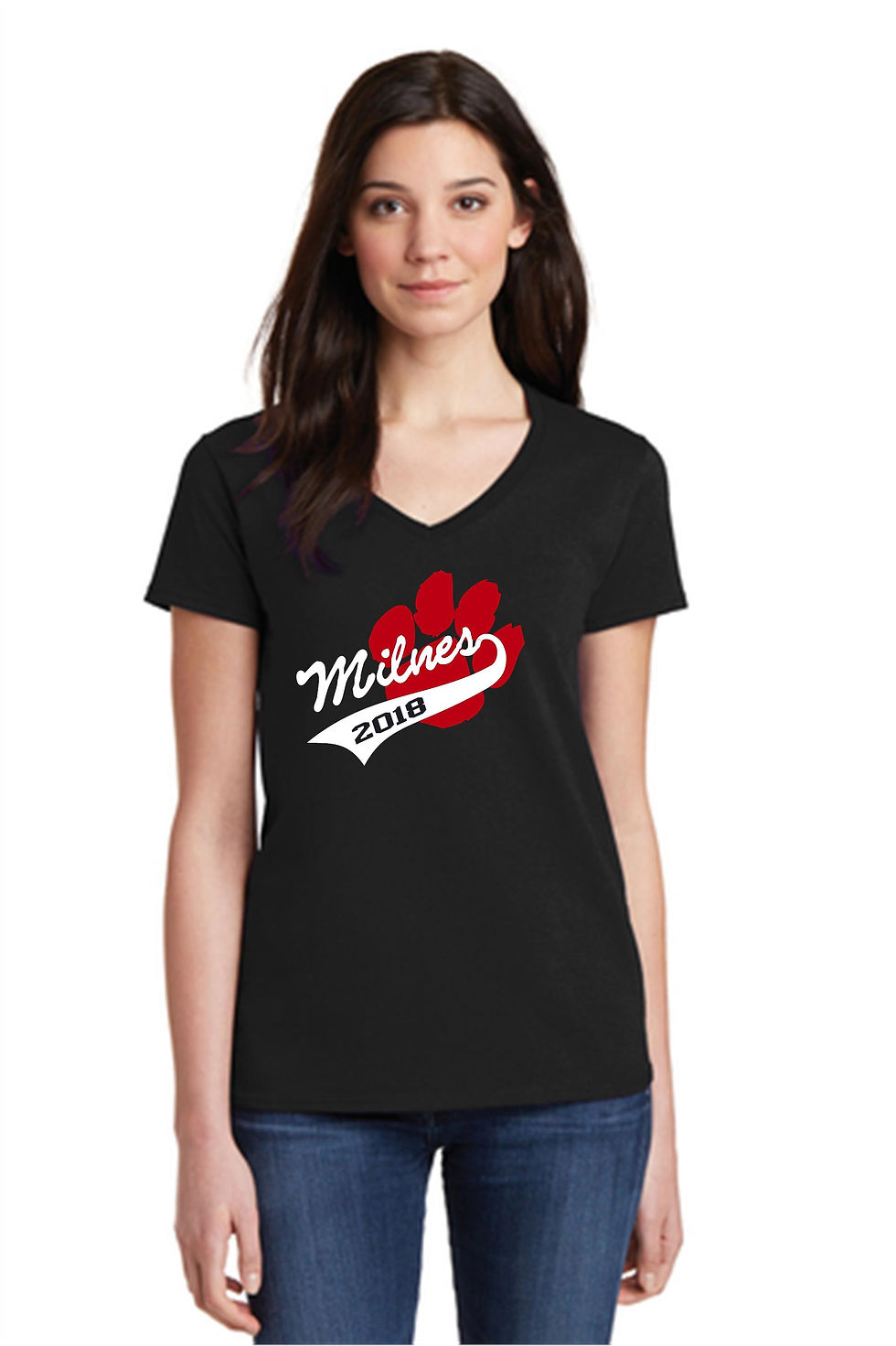 Milnes Ladies V Neck T