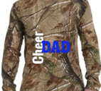 Titan Camo Cheer Dad Long Sleeve T Shirt