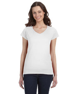 Thumbnail: Kadee's Gildan Softsyle Ladies V Neck T