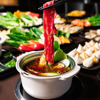Hotpot, meat, vegetables