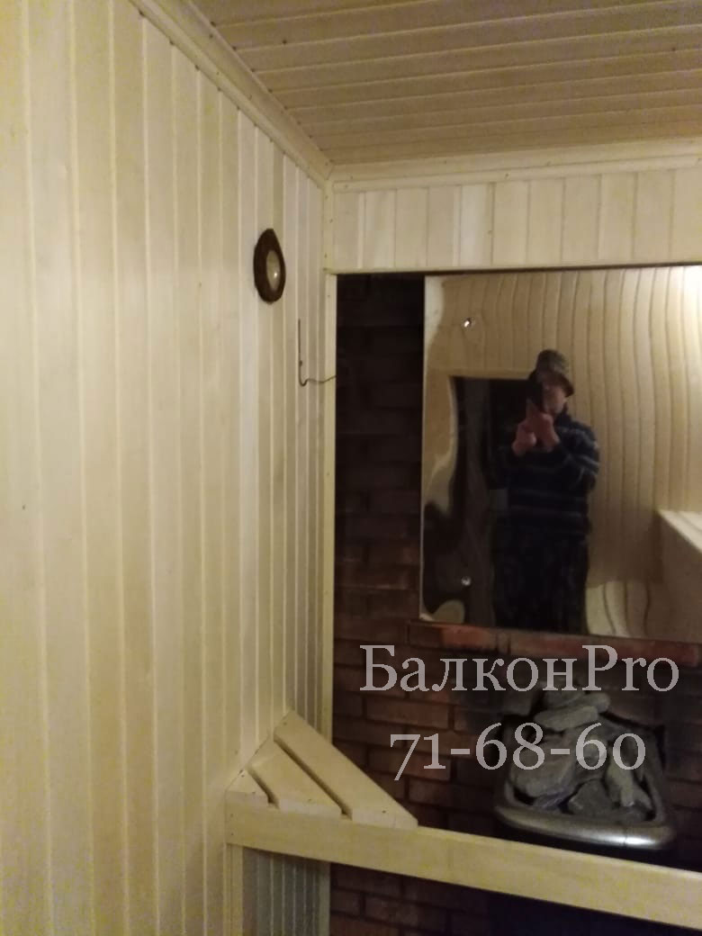 Отделка парилки в сауне