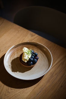 Food photography for FINT, Leeds | Blueberry tart