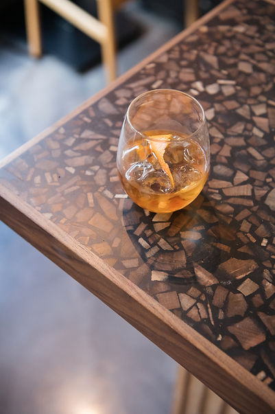 Food photography for FINT, Leeds | Glass with drink