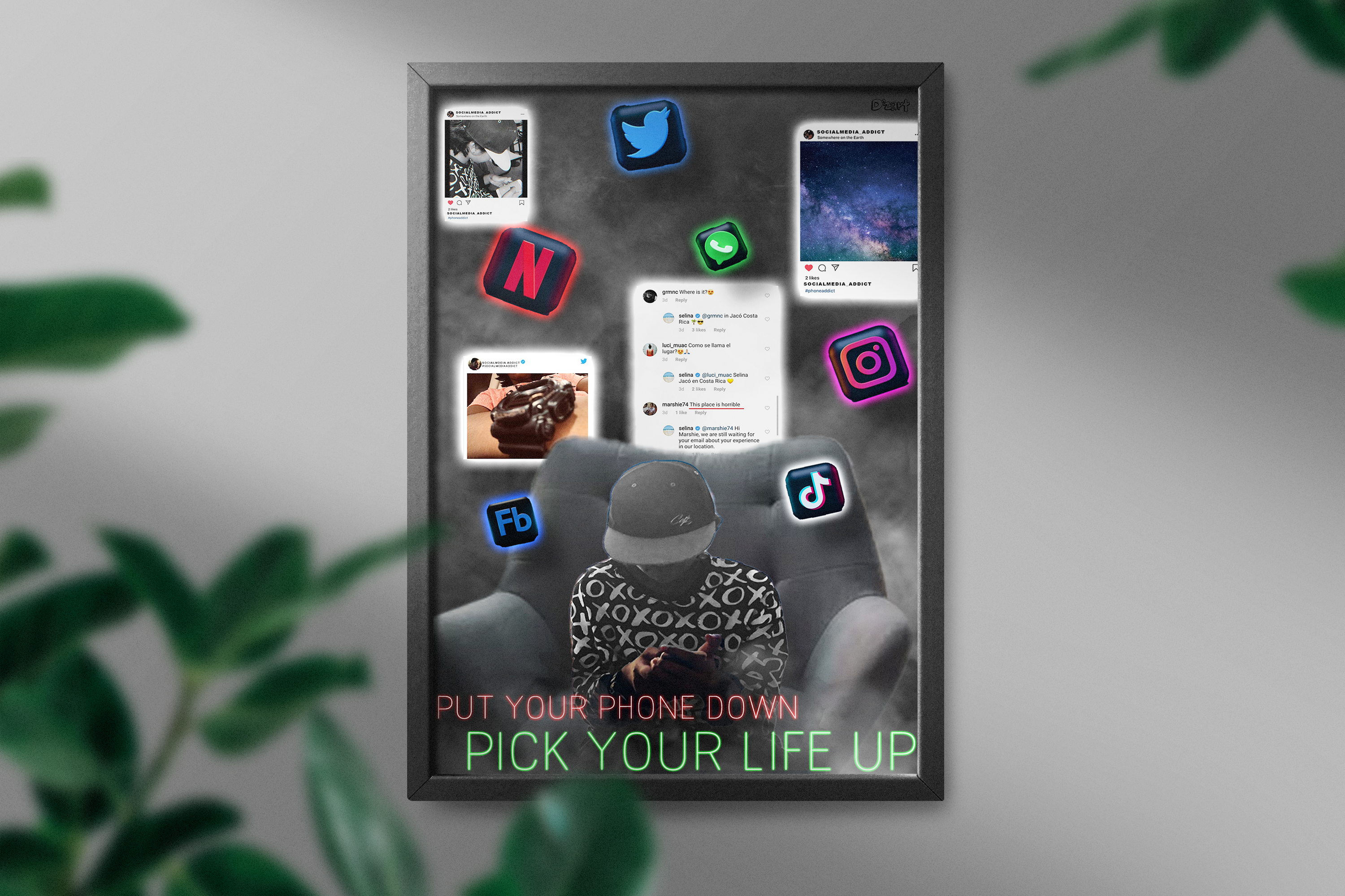 Social media awareness poster