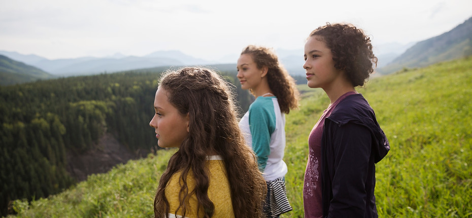 Teenagers in Nature