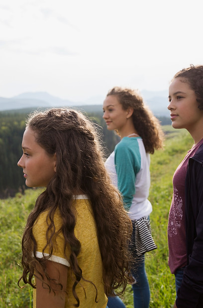 Teenagers in Nature