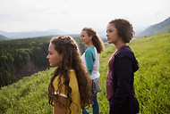 Teenagers in Nature