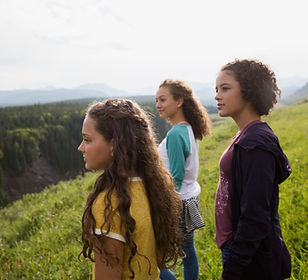 Teenagers in Nature
