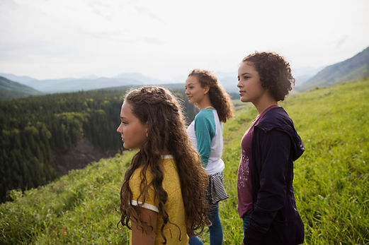 Teenagers in Nature