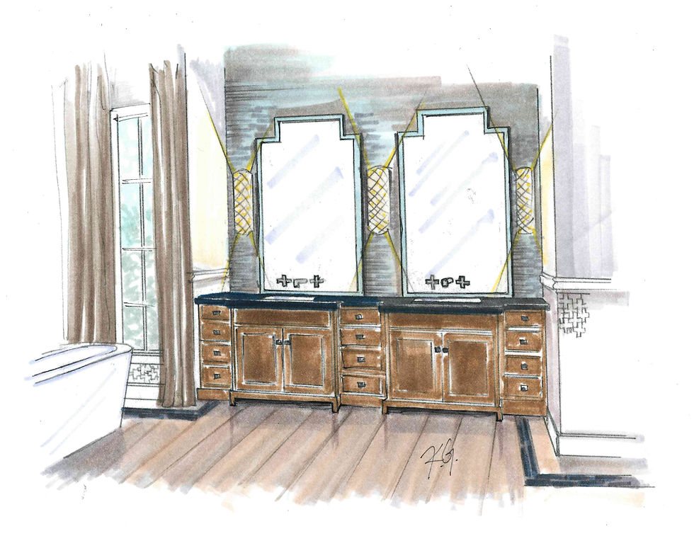 Cambria Master Bath Vanity Concept