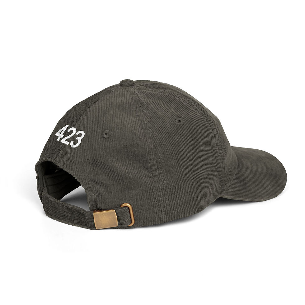Thumbnail: Chatt Babies Olive Vintage Corduroy Cap (Embroidery)