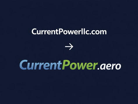 Current Power LLC Rebrands to CurrentPower.aero to Strengthen Aviation Industry Identity