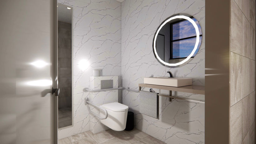 Wheelchair Accessible Bathroom Cubicle
