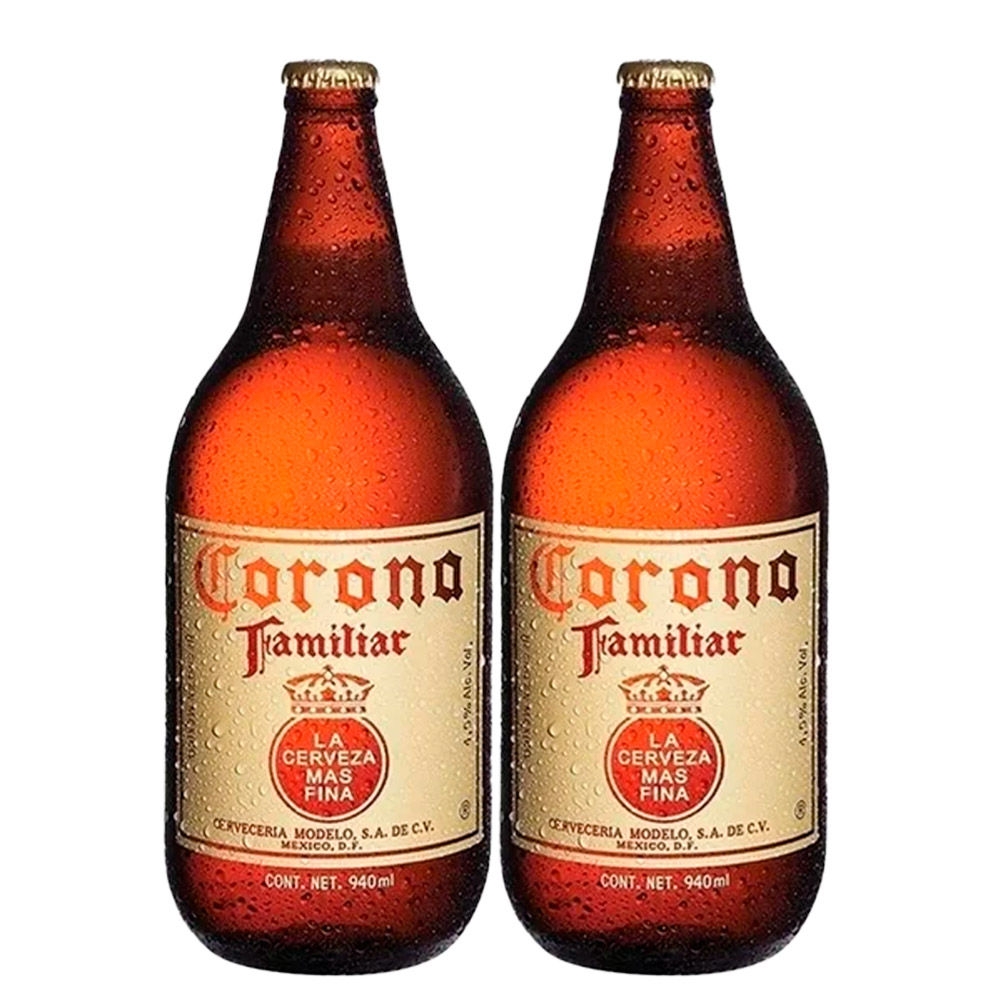 2 Pack Cerveza Corona Familiar 940ml
