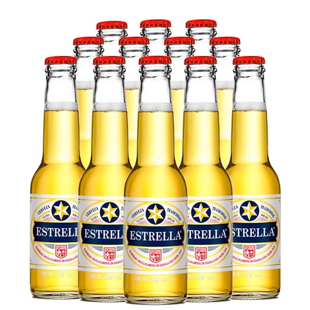24 Pack Cerveza Estrella Ampolleta 210ml