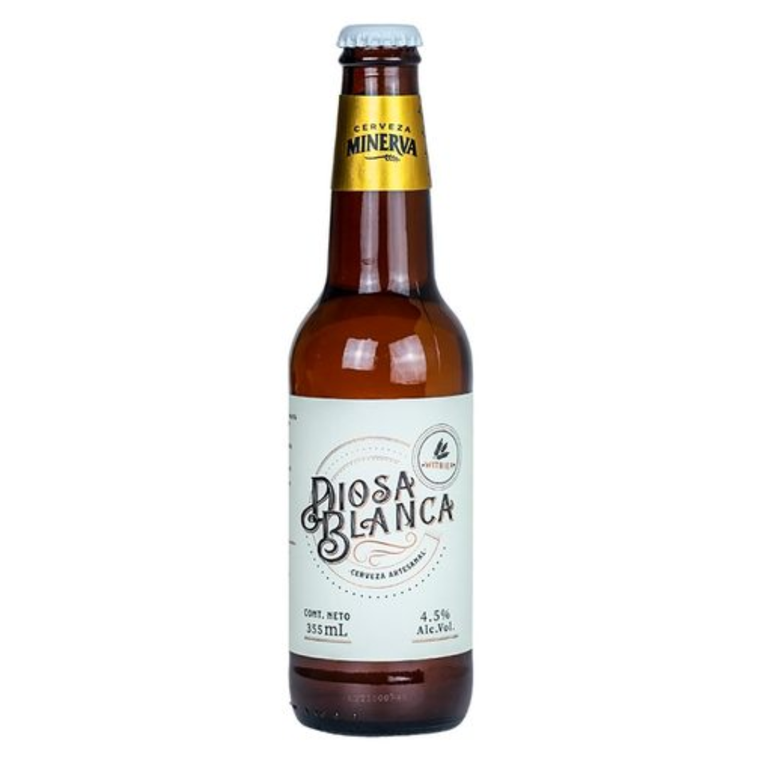 Cerveza Artesanal Minerva Diosa Blanca 355ml