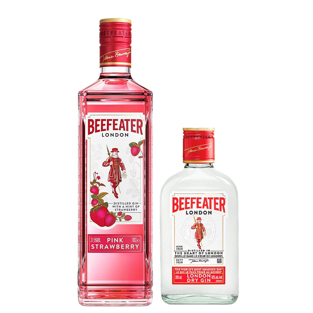 Ginebra Beefeater London Pink 700ml + Beefeater 200ml