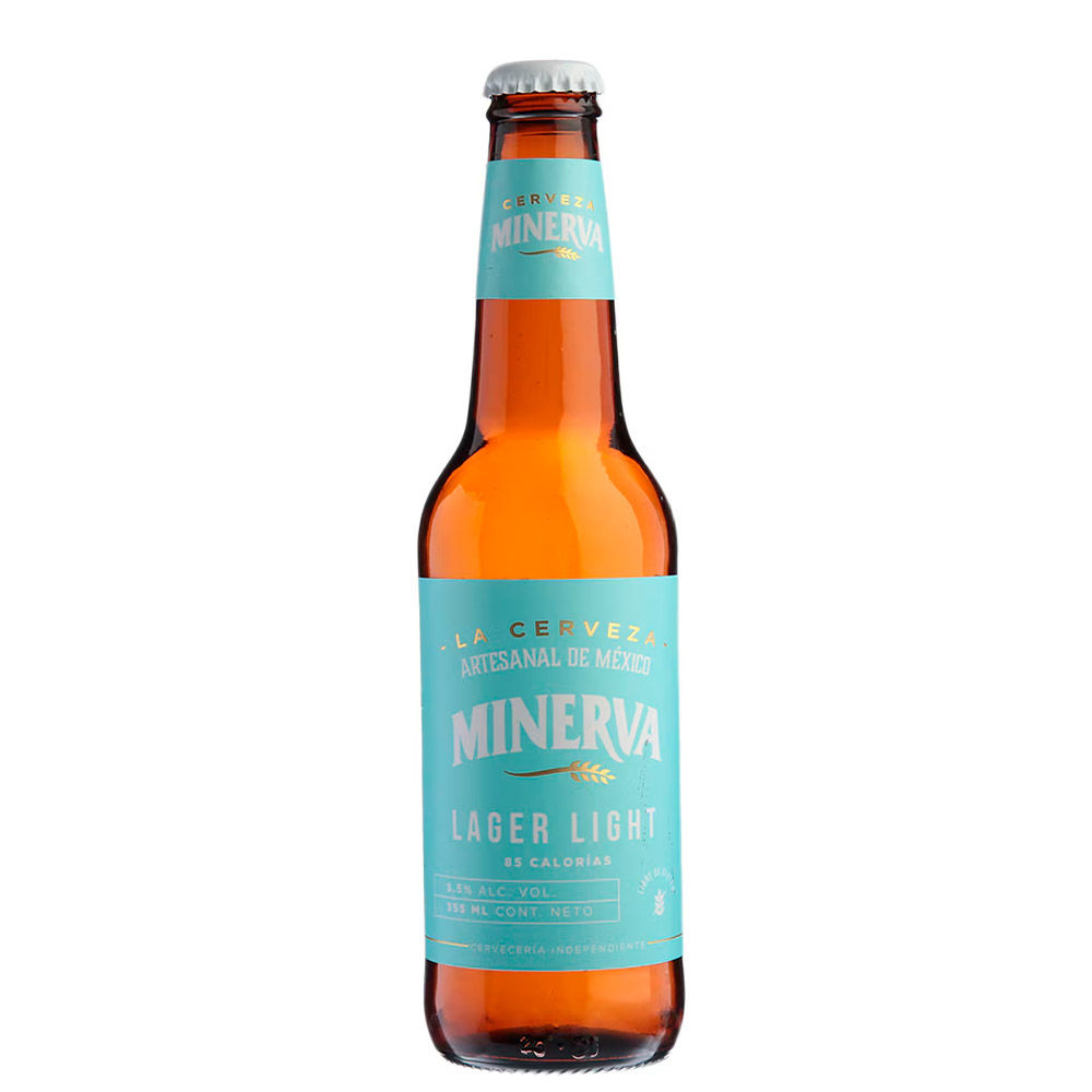Cerveza Artesanal Minerva Lager Light Botella 355ml