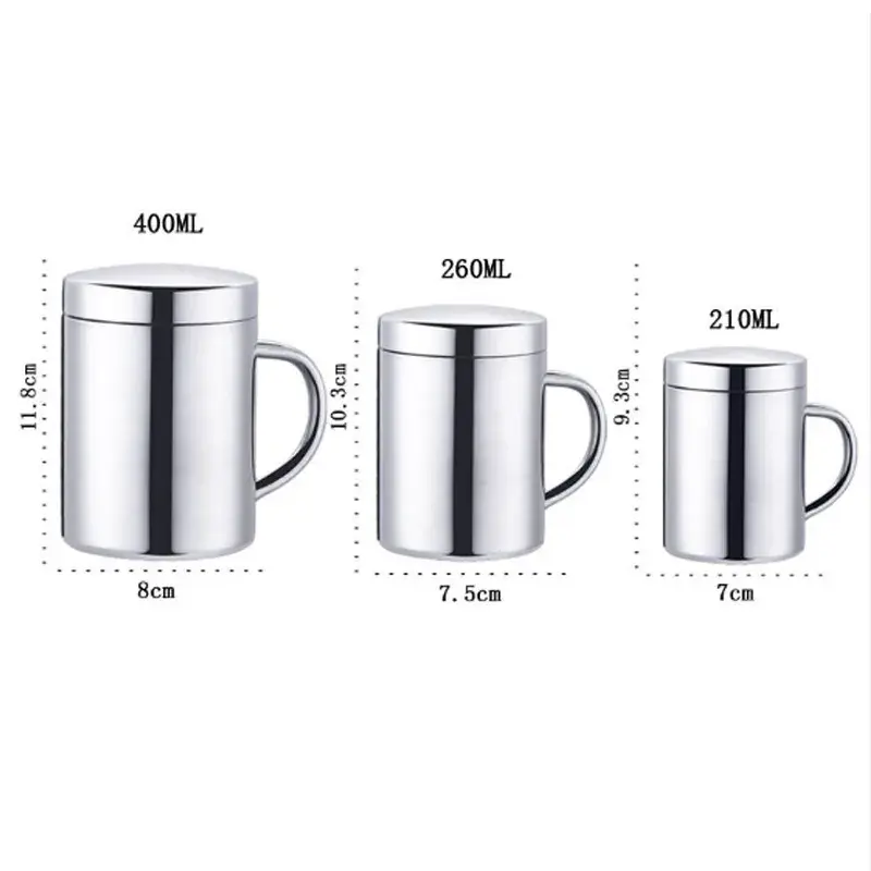 Miniatura: Taza de café de acero portátil