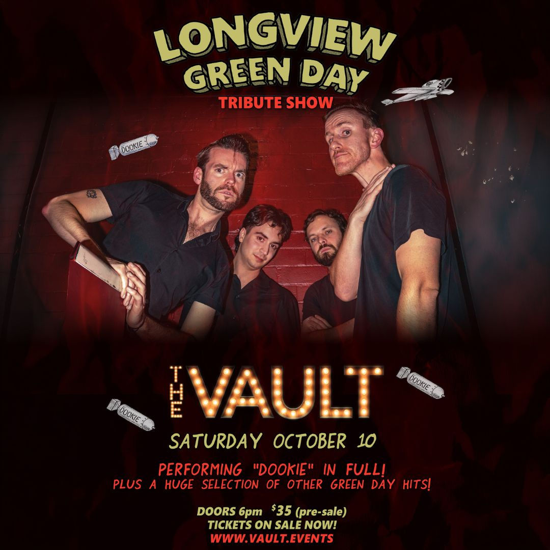 Poster: LONGVIEW: the Green Day tribute show... Live at The Vault!!!