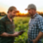 farmer-uses-tablet-field-sunset-discuss-crop-improvement-strategies-technology-integrat.jp