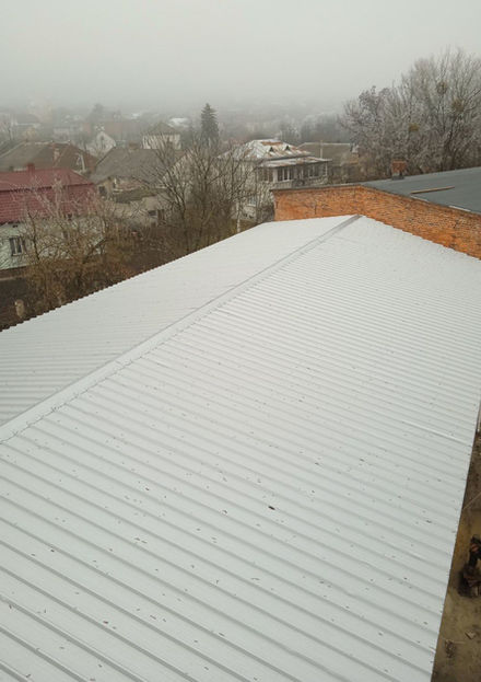 Перекриття даху з встановленням ферм