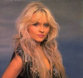 DOROTHEE PESCH - Dorothee Pesch, front-woman of Warlock, the German Heavy Metal band