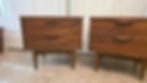 Mid Century Matching Pair of Ward Furniture Nightstands