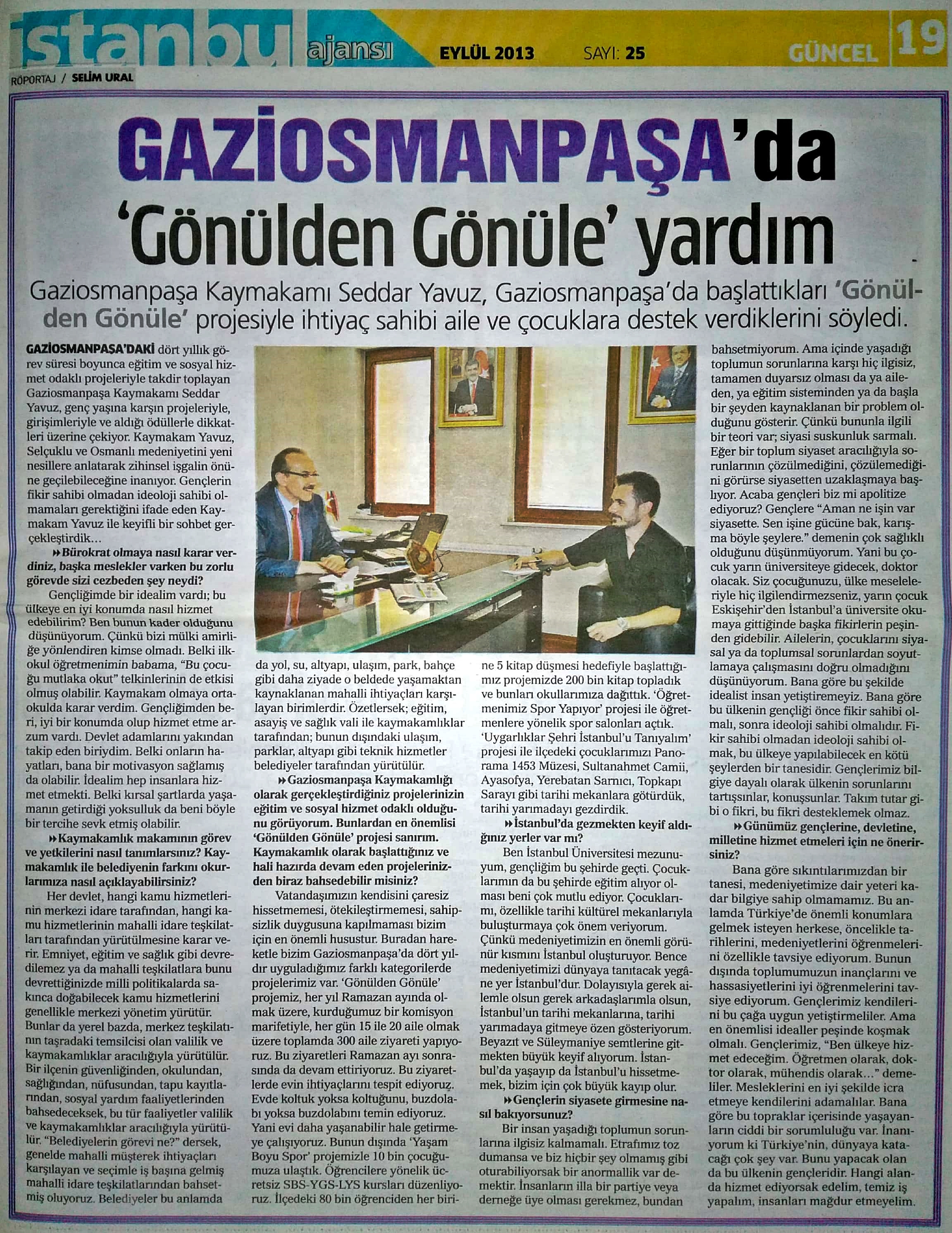 Gaziosmanpaşa Kaymakamı Seddar Yavuz