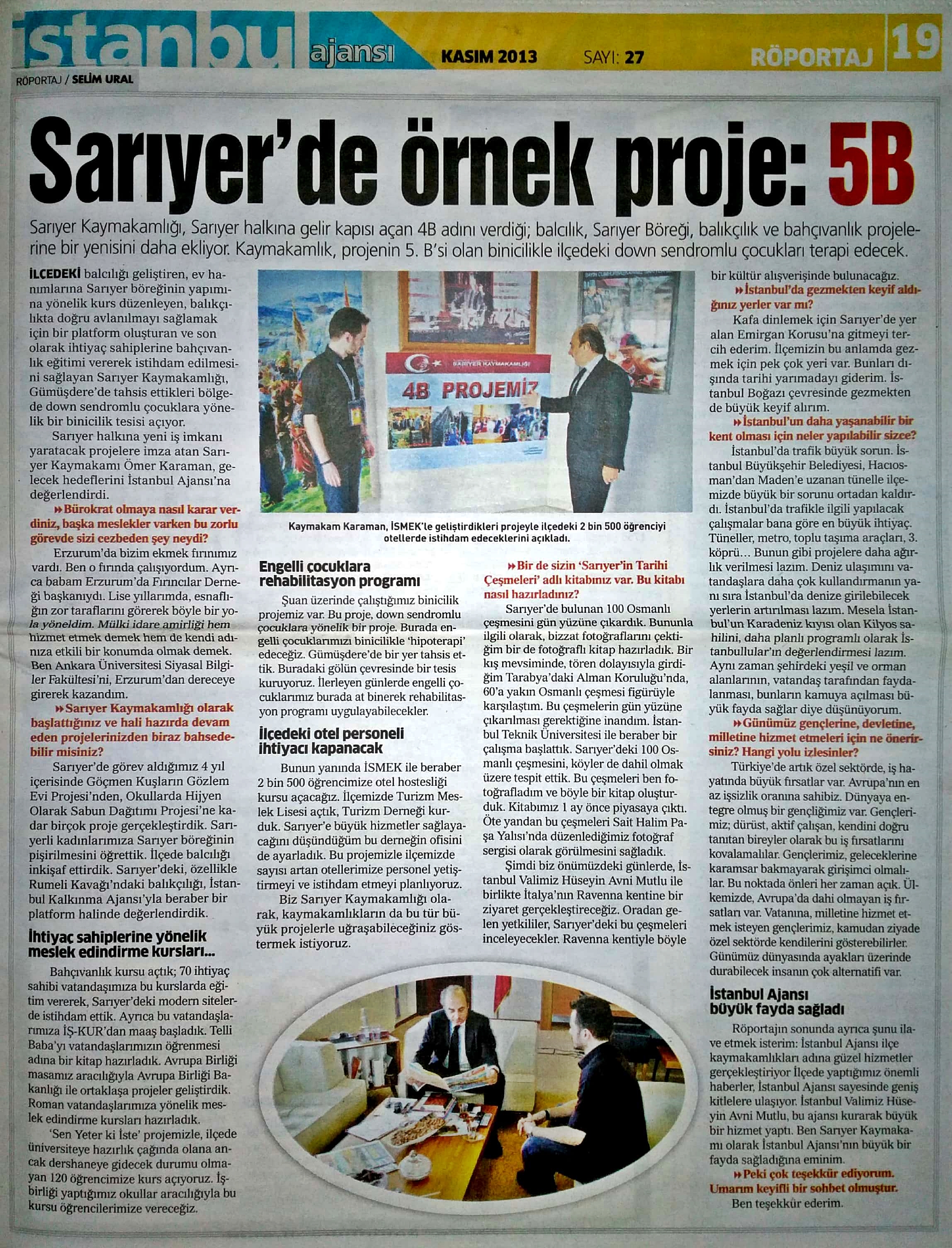 Sarıyer Kaymakamı Ömer Karaman