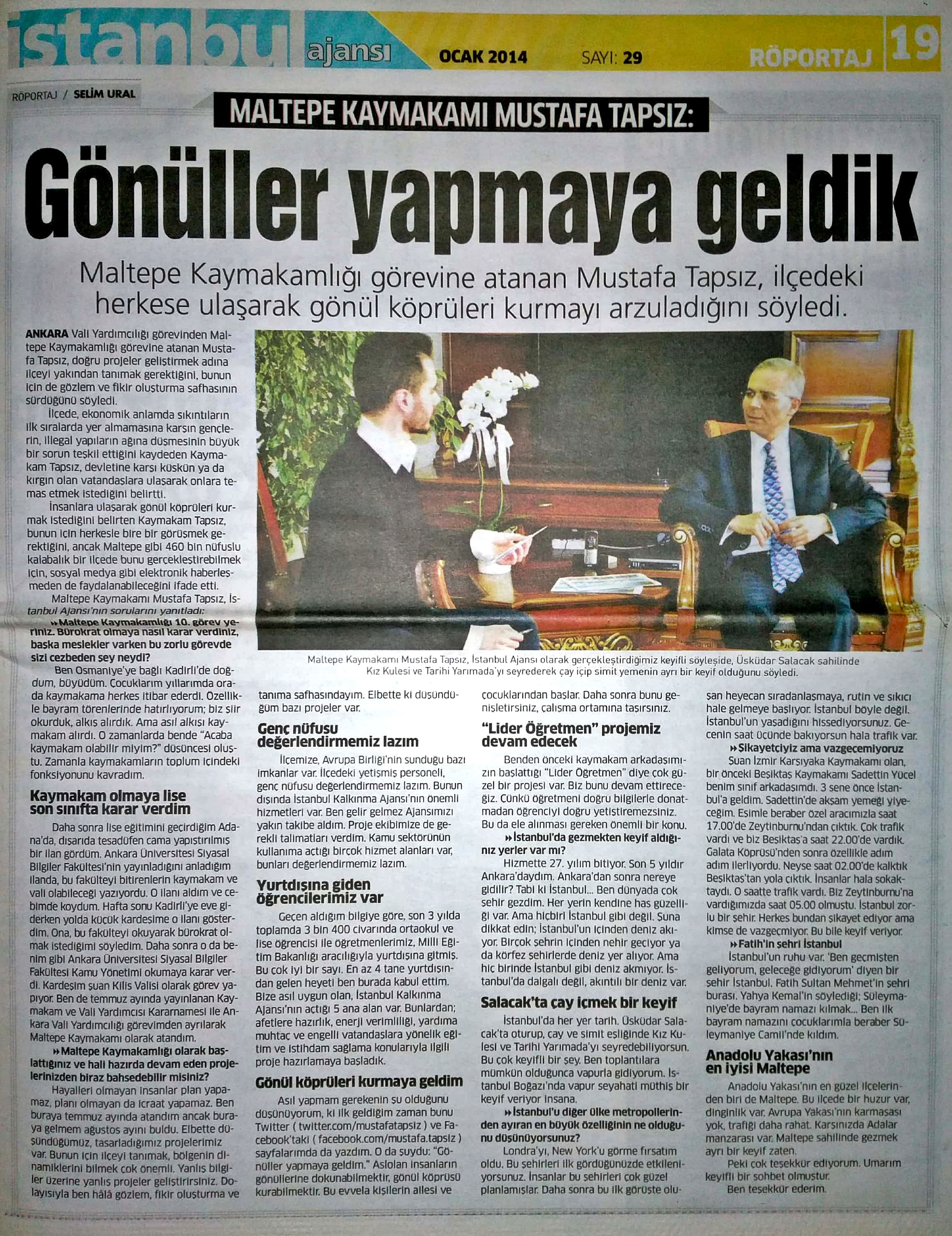 Maltepe Kaymakamı Mustafa Tapsız