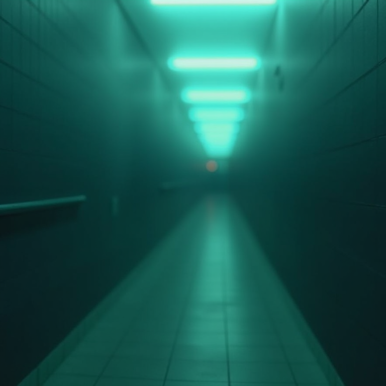 A deep teal minimalist arrow pointing to the right